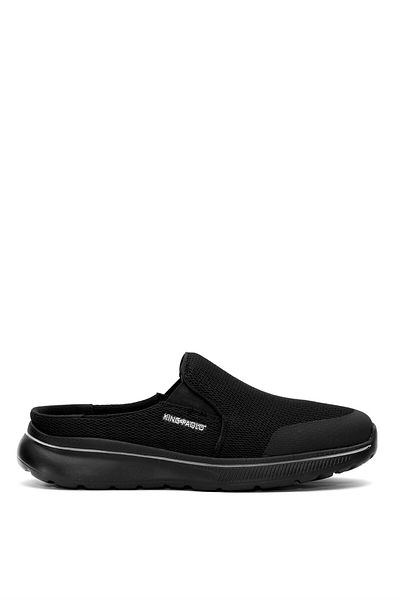 KİNG PAOLO Νέο King Paolo H1211 Memory Foam Sabo Παντόφλες Μαύρα Σανδάλια για άνδρες