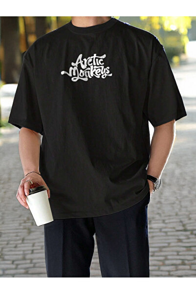 De Carte تي شيرت موسمي برقبة دائرية للنساء والرجال مطبوع عليه قرود القطب الشمالي