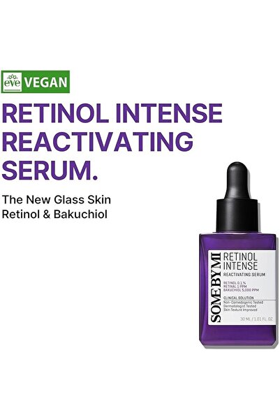 Some By Mi Korean Retinol Intense Reactivating Face Serum - Mild 0.1% Retinol Serum - 30Ml