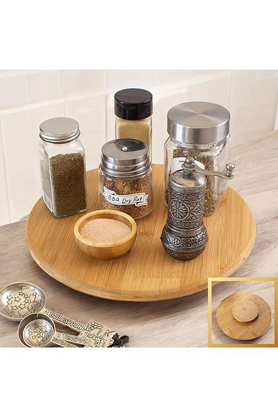 MİEN Mien Rotating Bamboo Presentation Bowl 30 cm