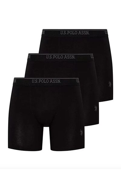 U.S. Polo Assn. Άνδρας, Αδειοδοτημένος, USPA, Σετ Boxer 3 τεμαχίων Long Long (με κουτί)
