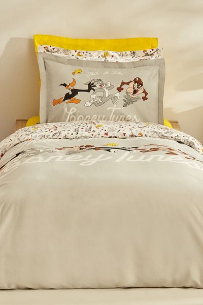 Looney Tunes Karaca Home Looney Tunes Super Stars Single Duvet Cover Set