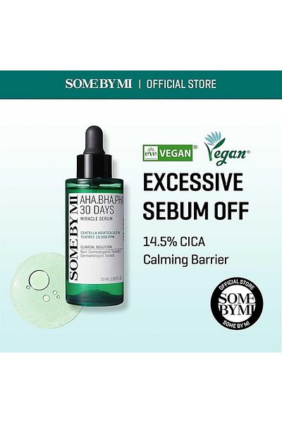 Some By Mi Korean Aha Bha Pha 30 Days Miracle Face Serum - Tree Leaf Water For Sensitive Skin - 50M