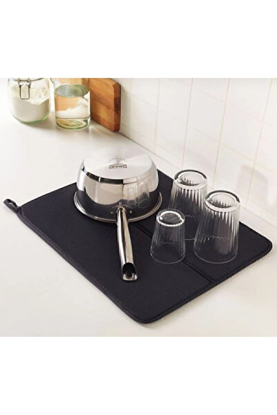 MİMOZA PARK 2 Adet Bulaşık Matı Süper Emici Bulaşık Kurutma Örtüsü 45x35cm Ka...