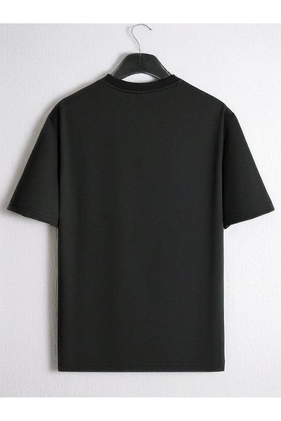 De Carte Μπλε NY Pre-printed Unisex Oversize Crew Neck εποχιακό μπλουζάκι