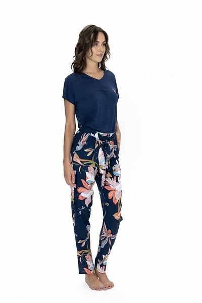 U.S. Polo Assn. Costum de pijama pentru femei cu decolteu în V, licențiat New Season