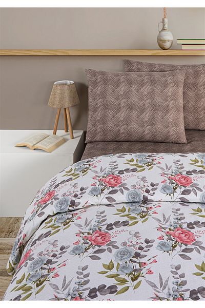 Evim Soren Double Pike Set 200X230 cm - Opening Blue Pink
