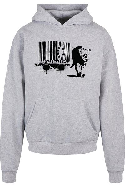 Merchcode Brandalised - Barcode Leopard Ultra Heavy Hoody