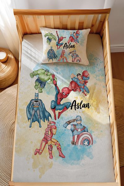 Homamia Montessori Toy Set: Jacquard 100% Cotton & Spiderman
