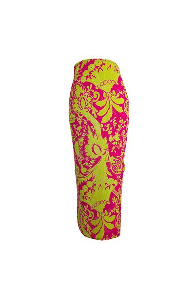 MANOTRES Peach Paisley Pareo
