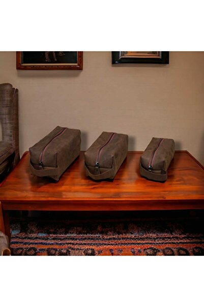 Hakiki Deri Erkek El Çantası Dopp Kit