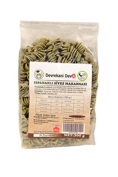 Devrekani DevA Kastamonu Ispanaklı Siyez Makarnası 300 gr