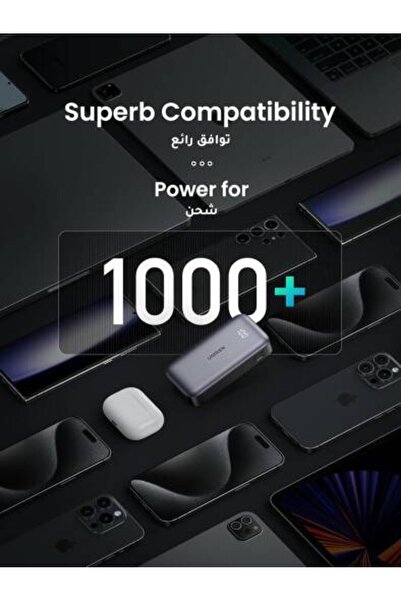 Ugreen Power Bank 10000mAh, 30W iPhone Portable Charger, USB Type-C & Type-A Ports