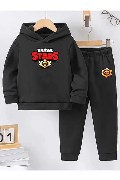 makiteks Σετ παιδικής φόρμας Unisex Brawl Stars Winter Rose Gold 5-12 ετών