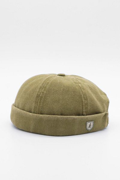 Külah Vintage Retro Beige Antique Cotton Cap Docker Hat