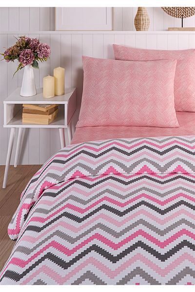 Evim Pink Black 200X230 cm Soren Personality Pikey Suit Roller