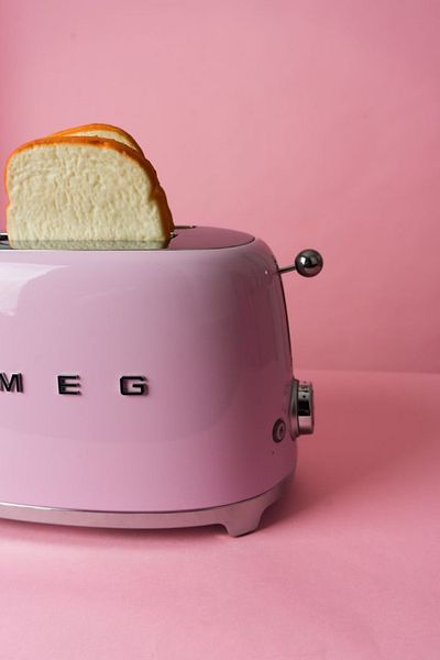 SMEG 50S Retro Pink Frying Machine - 2X1 Tsf01Pkeu