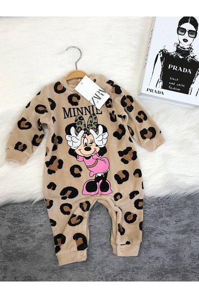 MAXI DRY Velvet Printed Baby Rompers 6-12-18-24 Months