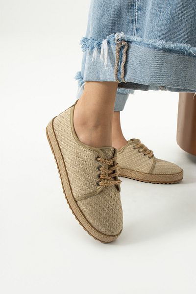 DUXAL SHOES Pantofi de damă Gabriella din paie cu detaliu din dantelă
