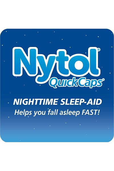Nytol Quick Caps Nighttime Sleep Aid, Helps You Fall Asleep Fast, 32 Caplets