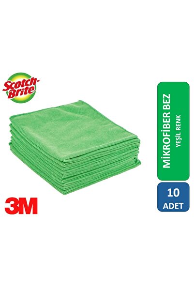 3M Scotch Brite 2012 Mikrofiber Bez Yeşil 10'lu Paket