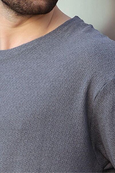 Madmext Ανδρικό μπλουζάκι Smoked Crew Neck Oversize E7134