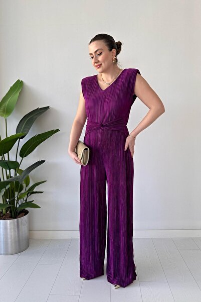 MaziButik Purple Knot Krin Valle Jumpsuit