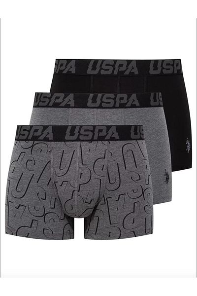 U.S. Polo Assn. Мъжки, лицензиран, USPA, боксьорски комплект от 3 части (в кутия)