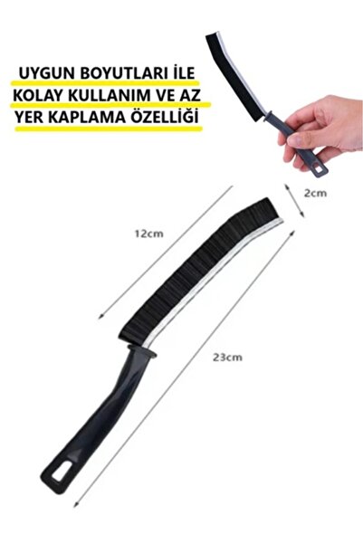 optana Temizlik Fırçası Fayans Arası Derz Banyo Mutfak Cam Temizliği Kalorifer Petek Bakımı Çok Amaçlı Fırç