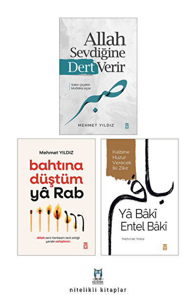 Timaş Yayınları Allah Sevdiğine Dert Verir - Bahtına Düştüm Ya Rab - Ya Baki ...