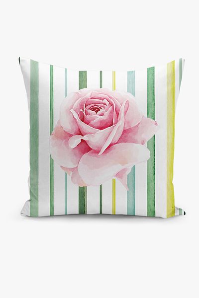 Filamente Double Sided Floral Patterned Digital Printing Throw Pillow Cover