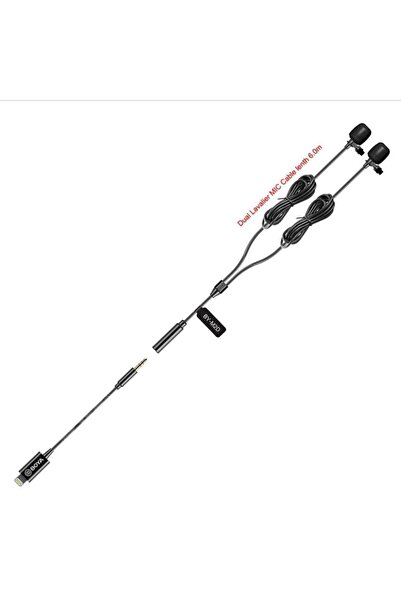 BOYA BY-M2D Lisanslı Iphone İkili Yaka Mikrofonu