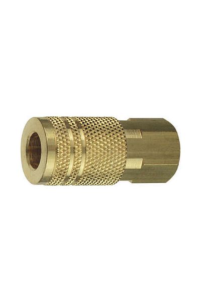 Tru-Flate Durable Brass I/M FNPT Quick Change Air Coupler 0.25inch