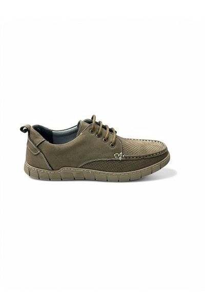 iskarpino Men's Casual Nubuck Shoes - Perforated and Comfortable Design