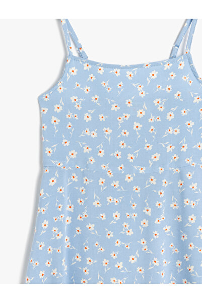 Koton Rochie din viscoză cu bretele subțiri cu imprimeu floral