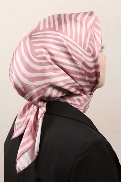 Belli Twil İpek Eşarp 4010-84 Gül Kurusu