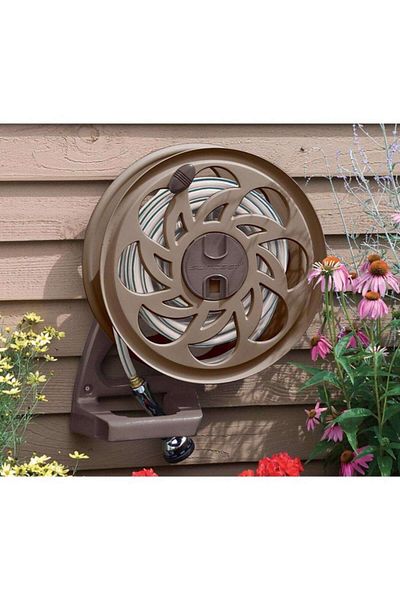 Suncast Side Tracker Hideaway Wall-Mounted Hose Reel 125ft