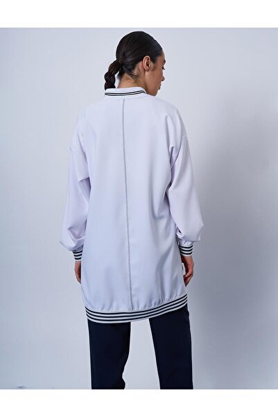 Kayra Zipper Closure Double Suit Optical White