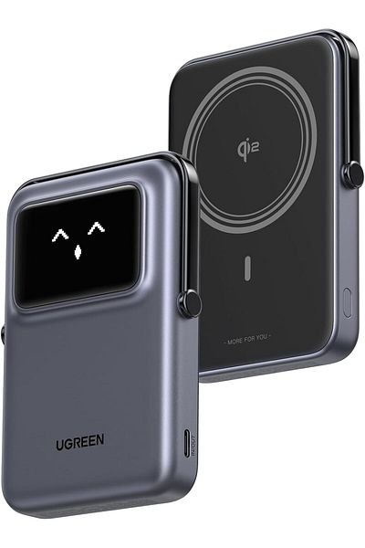 Ugreen Uno 15W Qi2 Magsafe Compatible Power Bank 10000mAh, 15W with Foldable Stand, Compatible for iPhone