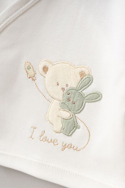 Bebitof Hugging Teddy Bear Patterned 5 Piece Newborn Hospital Outfit Set