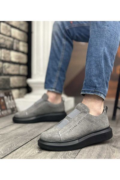WEBORN Men's Sneaker High Comfort Banded Elastic Seasonal Style Casual Sports Shoes