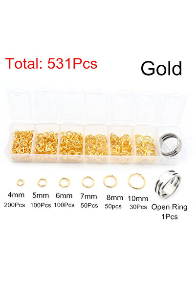 Choice AH-150 مجموعة ذهبية واحدة من الصندوق 3 4 5 6 7 8 10 مم 8 ألوان حلقات ا...