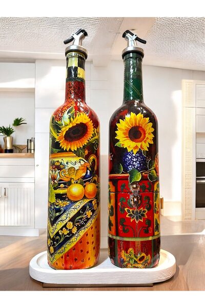 Mes Reves Mediterranean Cuisine Design - Oil Pot, Vinegar Pot and Sauce Bowl Set