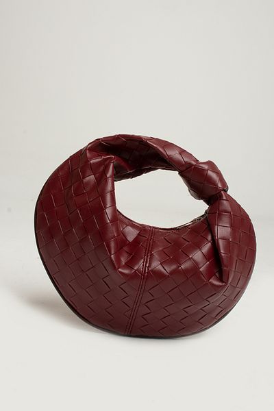 Valu Accessorize Women's Knot Detailed Handbag Claret Red