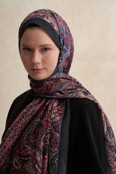carell Βαμβακερό σάλι Diamond Dark Nilla