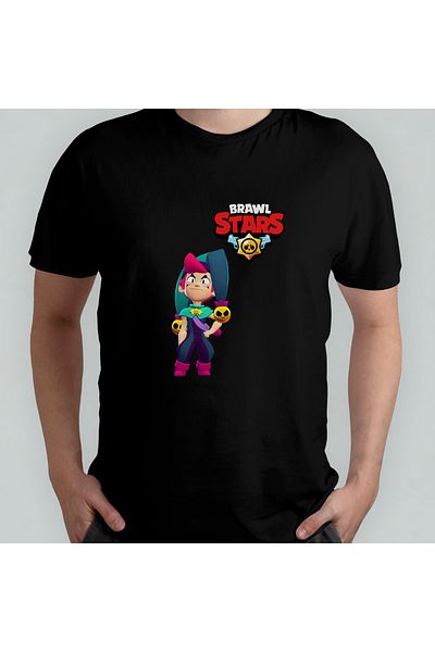 Pixxa Μπλουζάκι από 100% βαμβάκι Brawl Stars Chester Crew Neck Model 1