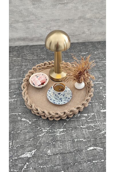 Sorgun Kadın Kooperatifi Wicker Braided Decorative Tray 30 cm