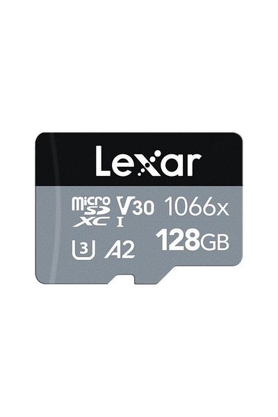 Lexar بطاقة ذاكرة MicroSDXC احترافية بسعة 128 جيجابايت وسرعة 160 ميجابايت/ثانية