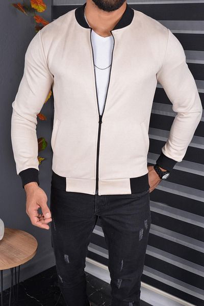 Oksit Ανδρικό σουέτ τζάκετ Eddy Extra Slim Fit Seasonal