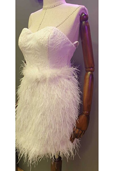 serpildinc Beyaz After Mezuniyet Nikah Elbisesi